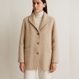 Vintage Loring 60% Mohair Wool Coat Sz XL Lined Vintage Classic USA Quiet Luxury